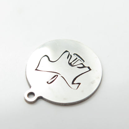 925 Sterling Silver USA Two In Town Horse Pendant