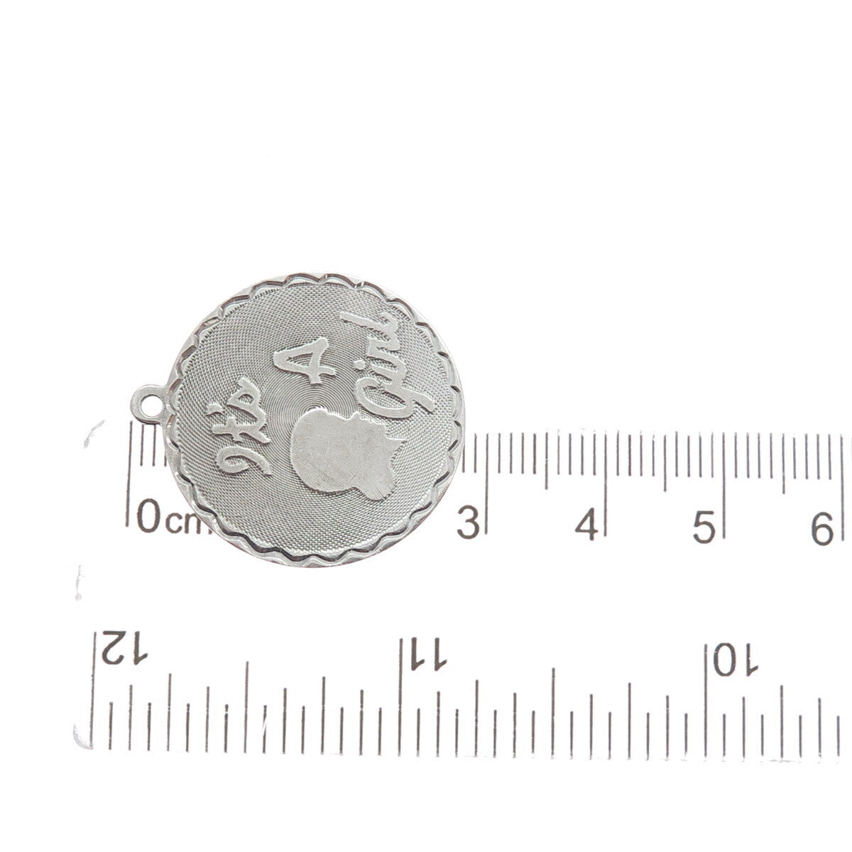 925 Sterling Silver Vintage "It's A Girl" Charm Pendant