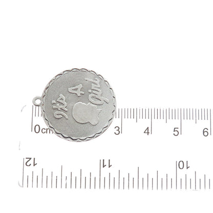 925 Sterling Silver Vintage "It's A Girl" Charm Pendant