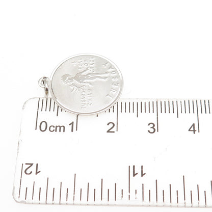 JAY POSON 925 Sterling Silver Vintage Tuesday's Child Charm Pendant