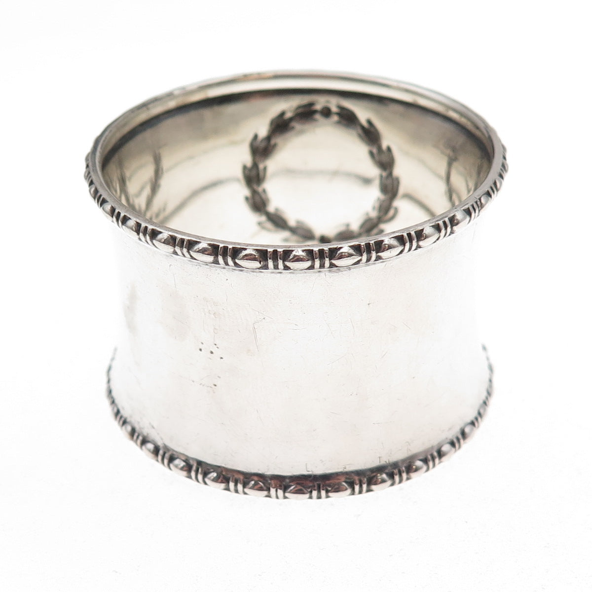 Gorham 925 Sterling Silver Antique Art Deco Engraved Monogram Napkin Ring B1546
