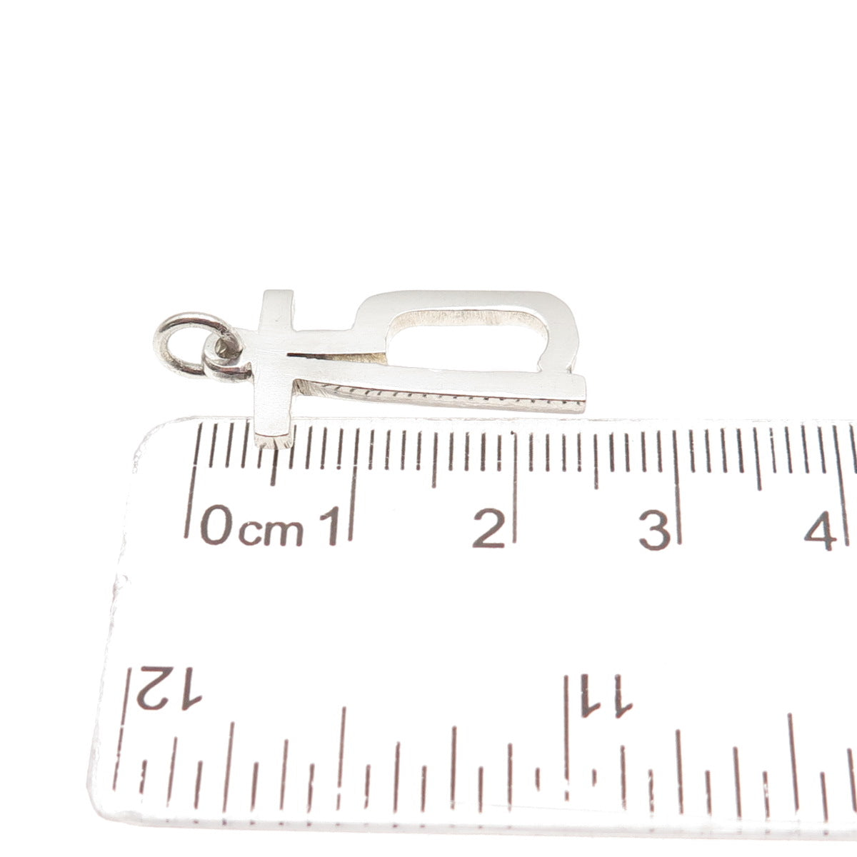 925 Sterling Silver Vintage Lucky Number 75 Charm Pendant