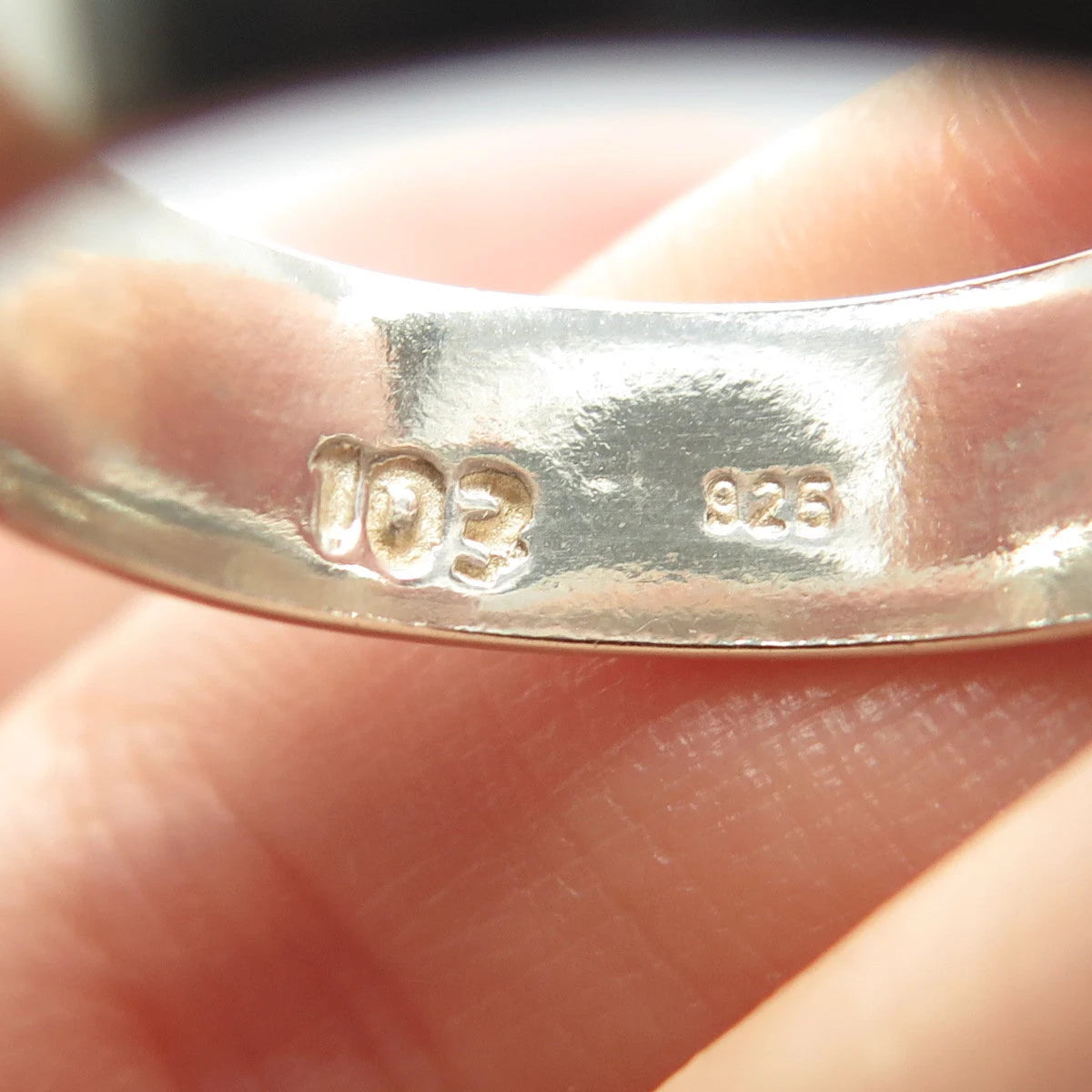 925 Sterling Silver Vintage Classic Band Ring Size 10.25