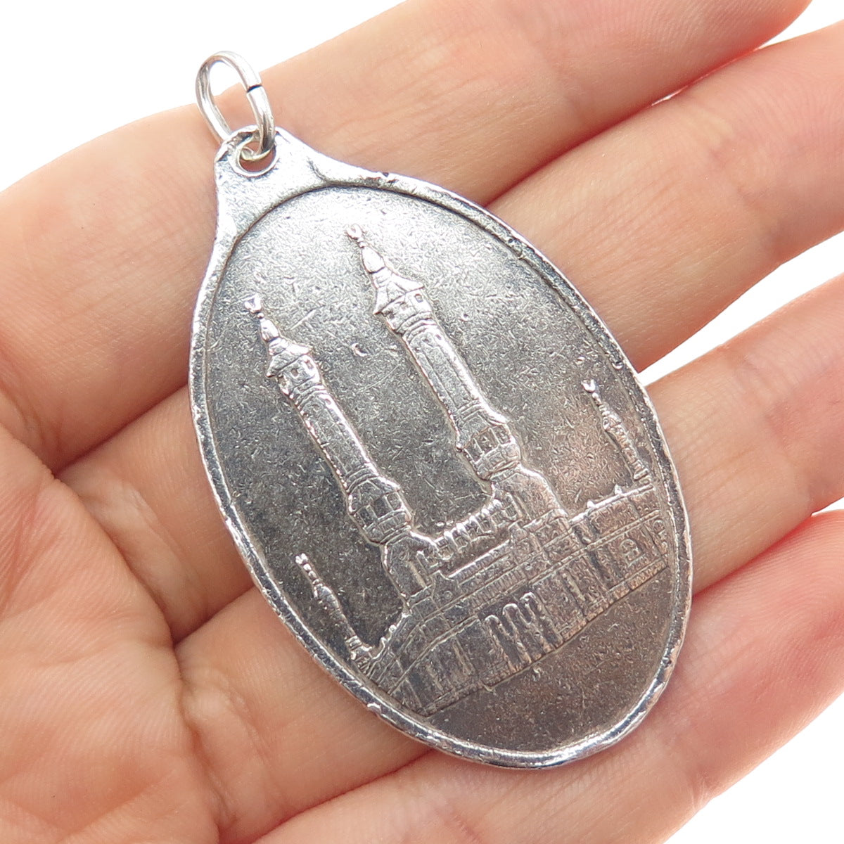 999 Fine Silver Vintage PAMP Suisse Essayeur Fondeur 15.0g Kaaba Mecca Pendant