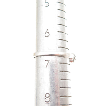 925 Sterling Silver Real Multi-Color Tourmaline & White Topaz Ring Size 6.75