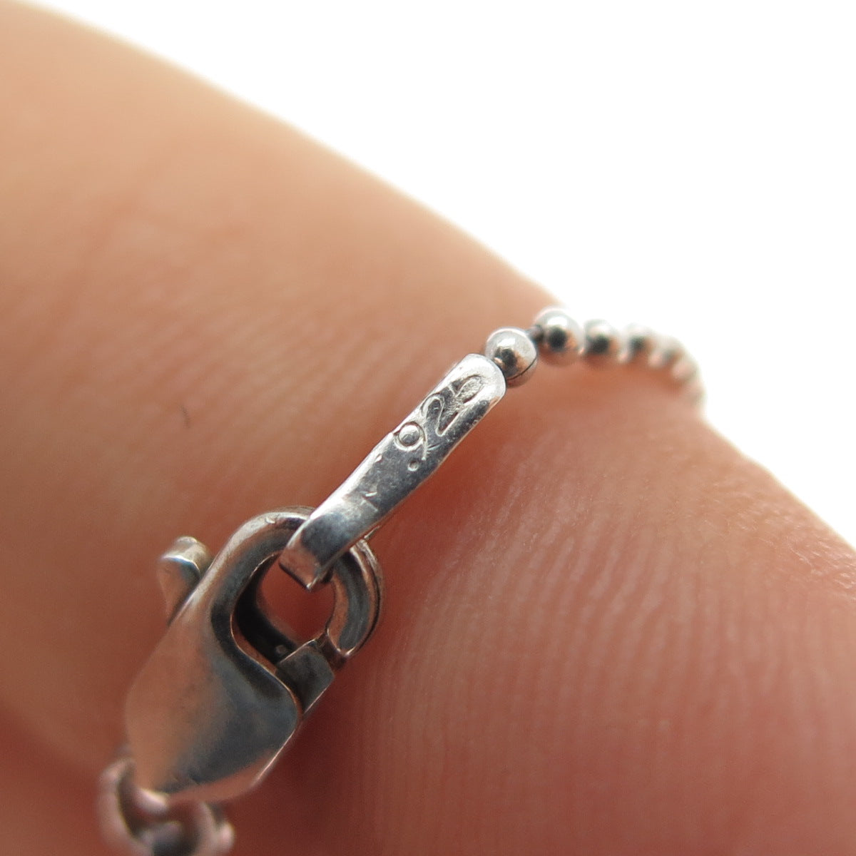 SLV Sadye L Vassil 925 Sterling 14K Gold Real Amethyst Beaded Chain Necklace 16"