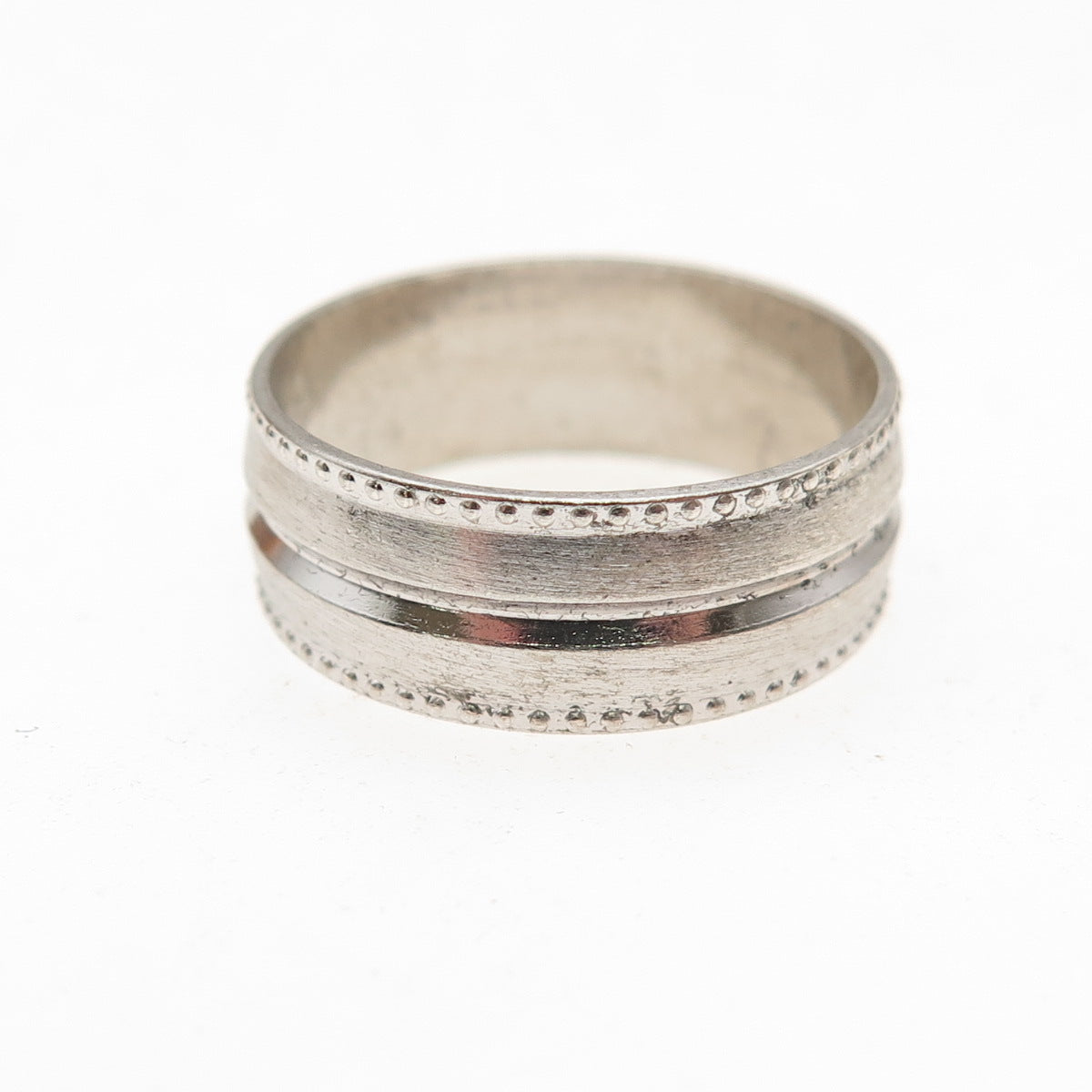 ESPO Joseph Esposito 925 Sterling Silver Vintage Oxidized Band Ring Size 7