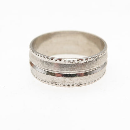 ESPO Joseph Esposito 925 Sterling Silver Vintage Oxidized Band Ring Size 7
