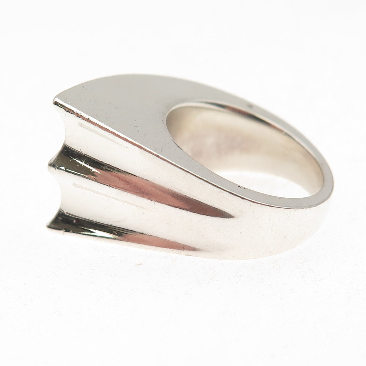 Joachim S'Paliu 925 Sterling Silver Vintage Spain Modernist Ring Size 7