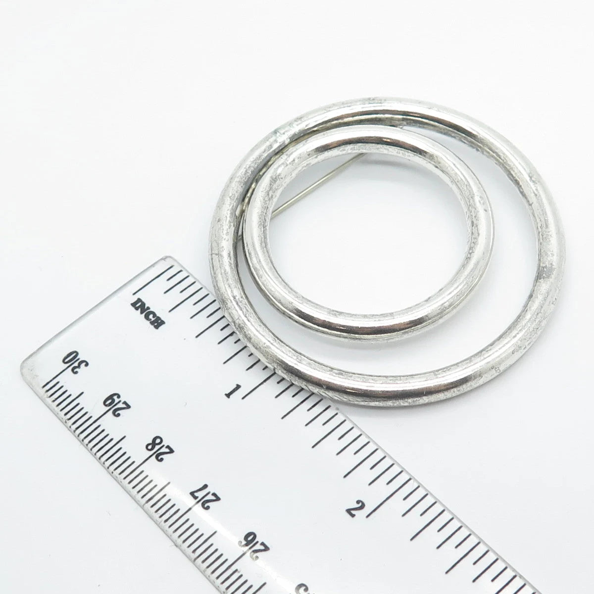925 Sterling Silver Vintage Mexico Modernist Pin Brooch