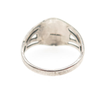 Ostby & Barton 925 Sterling Silver Vintage Girl Scout Oxidized Ring Size 5