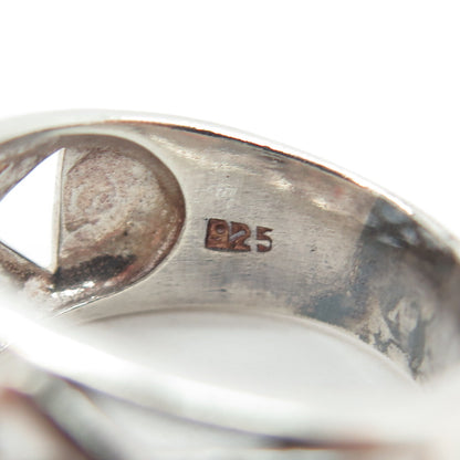 925 Sterling Silver Vintage Celtic Knot Ring Size 7