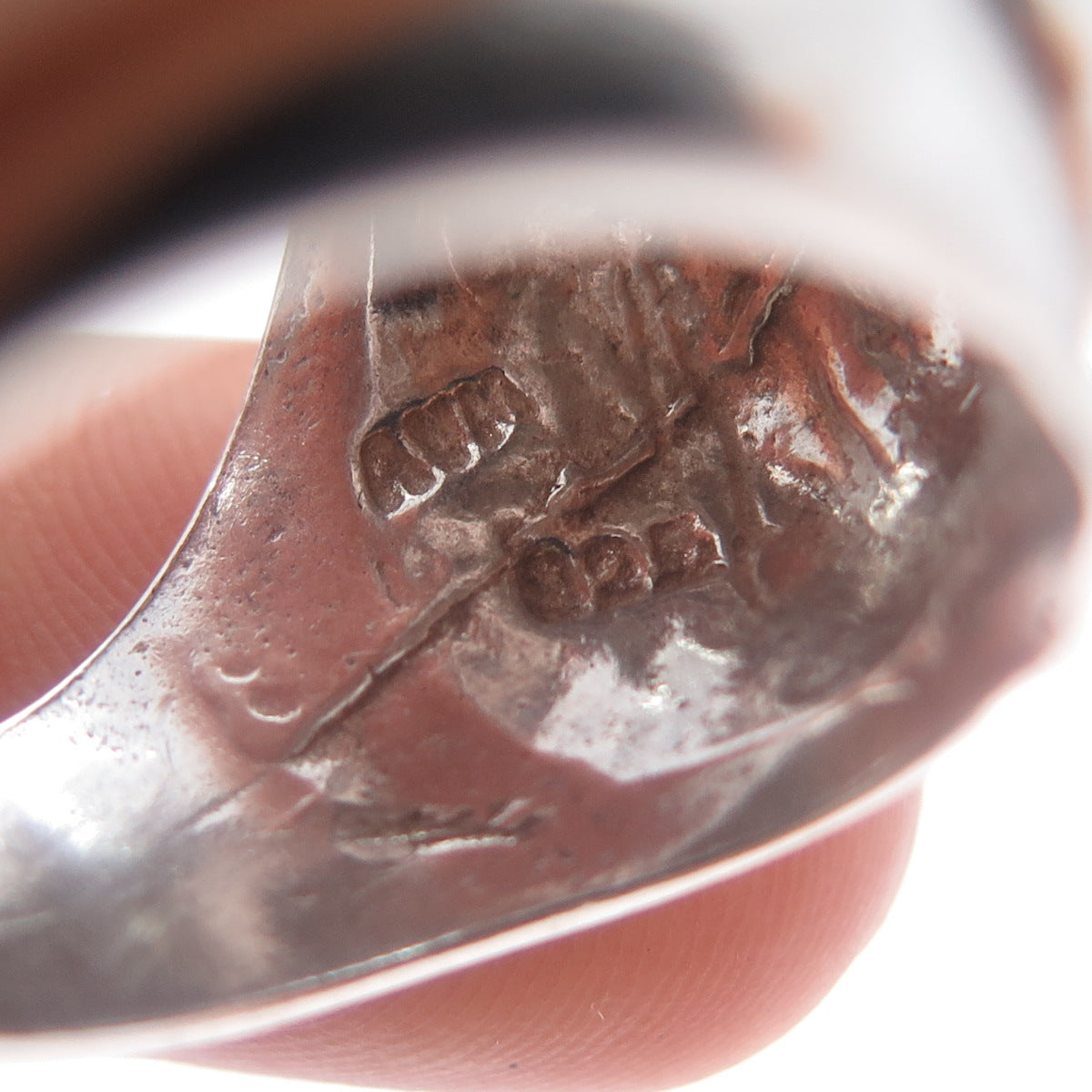 925 Sterling Silver Vintage Mexico Modernist Yin Yang Dome Ring Size 8.5