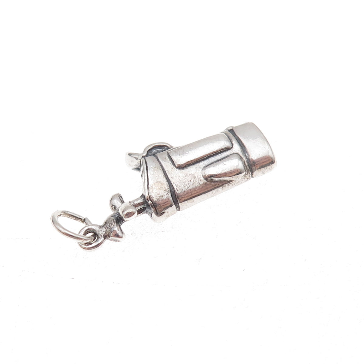 Shube 925 Sterling Silver Vintage Golf Club Oxidized Charm Pendant