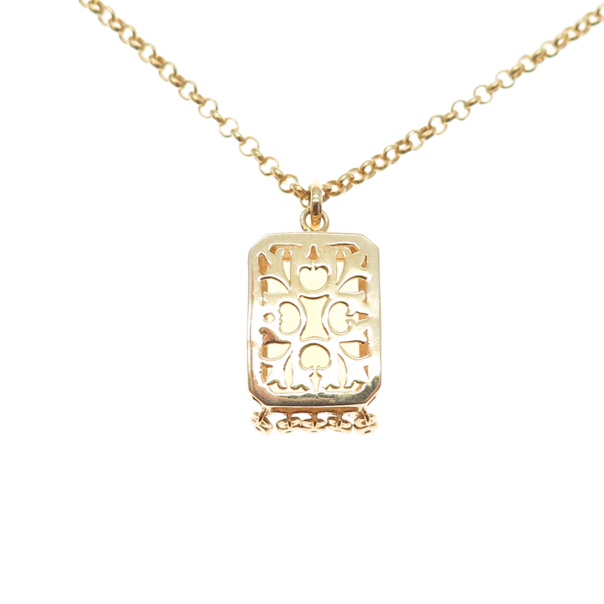 DSMK Sterling Silver Gold Plated Real Lemon Quartz & White Topaz Necklace 18-20"