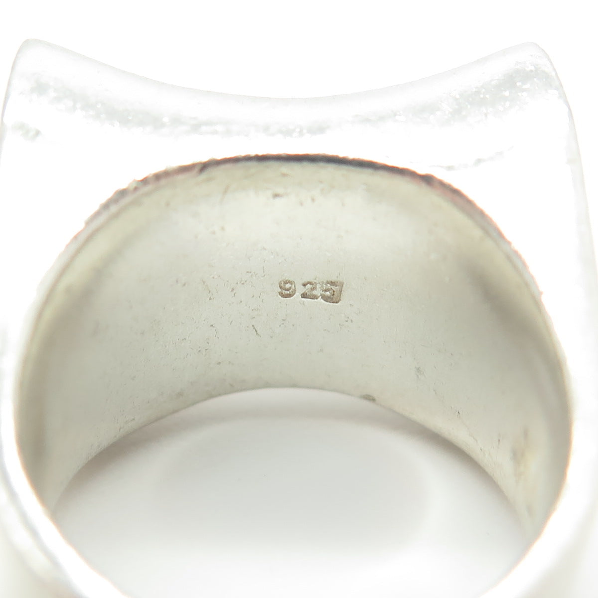 925 Sterling Silver Vintage Modernist Ring Size 6.25