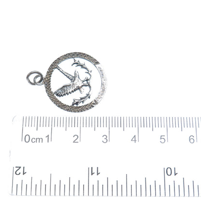 925 Sterling Vintage GMC Birmingham Gleneagles Golf Club Diamond-Cut Pendant