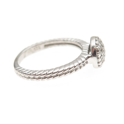 HN Heng Ngai 925 Sterling Silver Real Round-Cut Diamond Ring Size 6