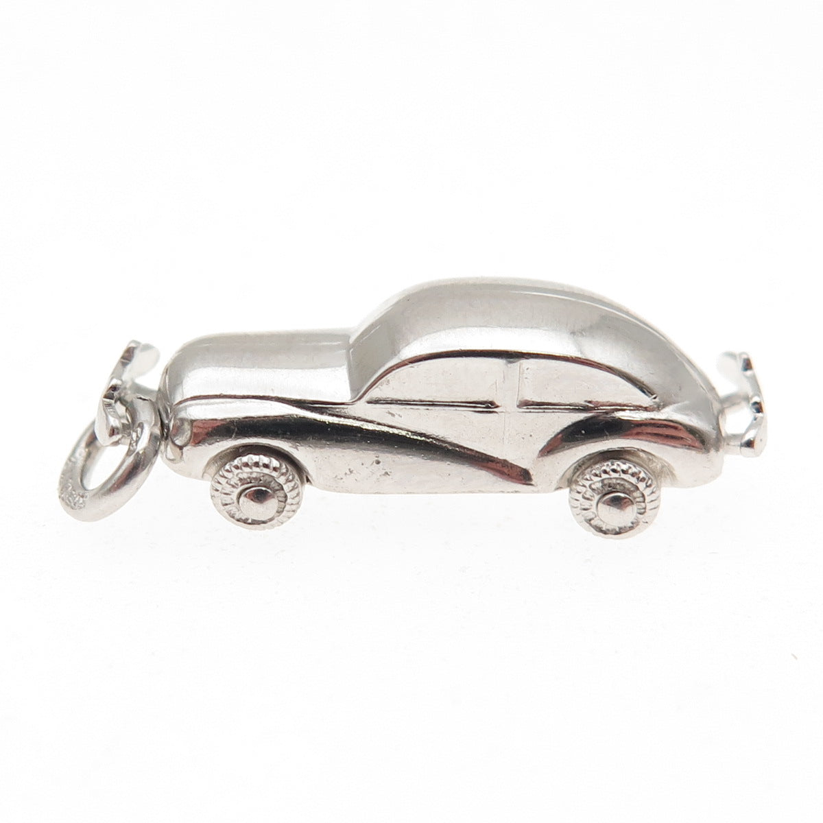 Art's Elegance 925 Sterling Silver Vintage Retro Car 3D Charm Pendant