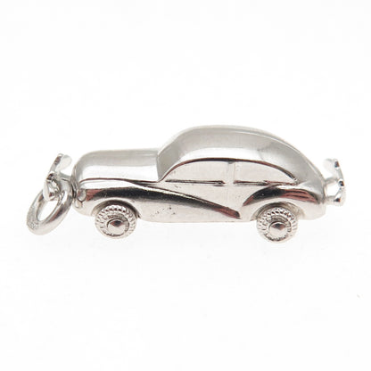 Art's Elegance 925 Sterling Silver Vintage Retro Car 3D Charm Pendant
