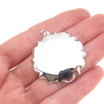 925 Sterling Silver Vintage Praying Hands Religious Charm Pendant