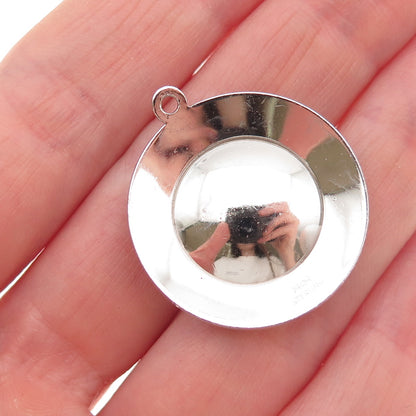 M&M Mark Mercy 925 Sterling Silver Vintage Happy Anniversary Charm Pendant