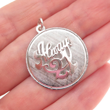 Mark Mercy 925 Sterling Silver Vintage Always 21 Charm Pendant