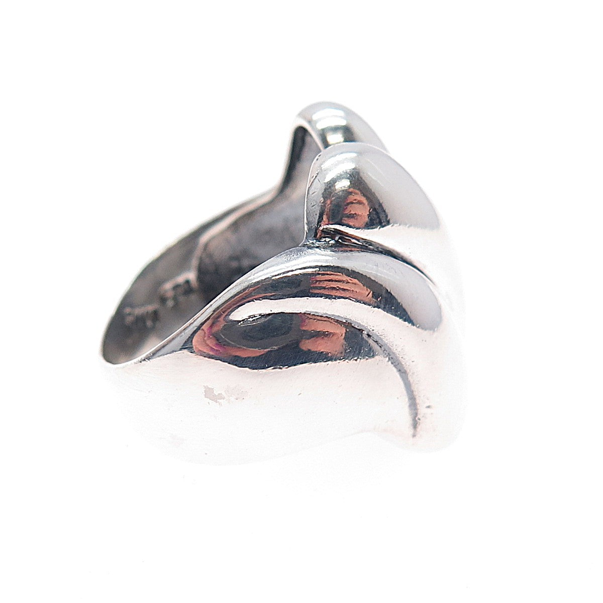 MWS Mark Wasserman Samara 925 Sterling Silver Vintage Modernist Ring Size 6.5
