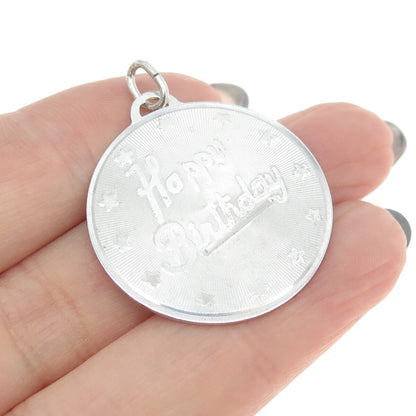 B. A. BALLOU & CO. 925 Sterling Silver Vintage "Happy Birthday" Pendant
