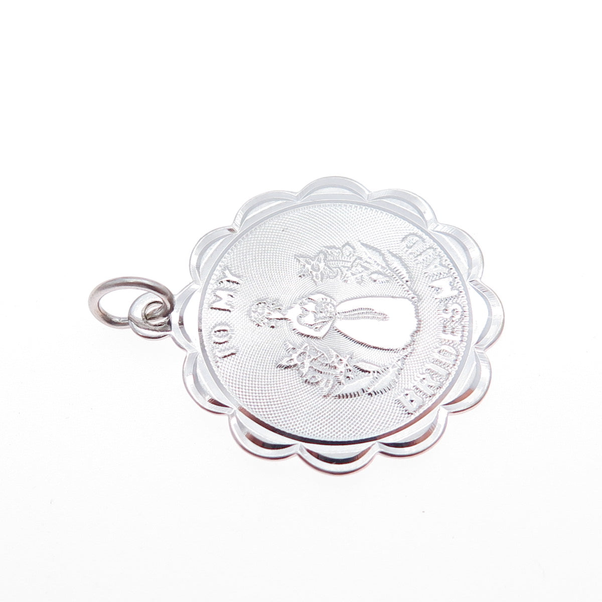 CREA 925 Sterling Silver Vintage To My Bridesmaid Charm Pendant