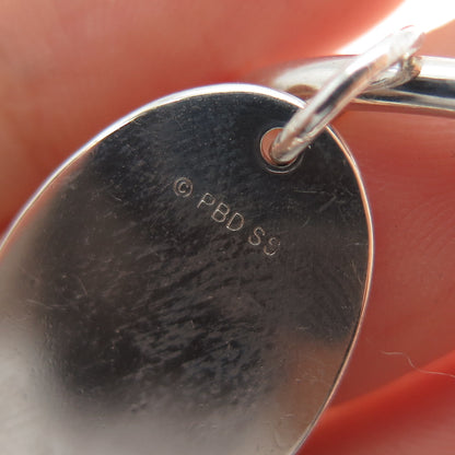 PBD Peter Brams Sterling Vintage 2000 Schreiber High School Screw Ball Key Ring
