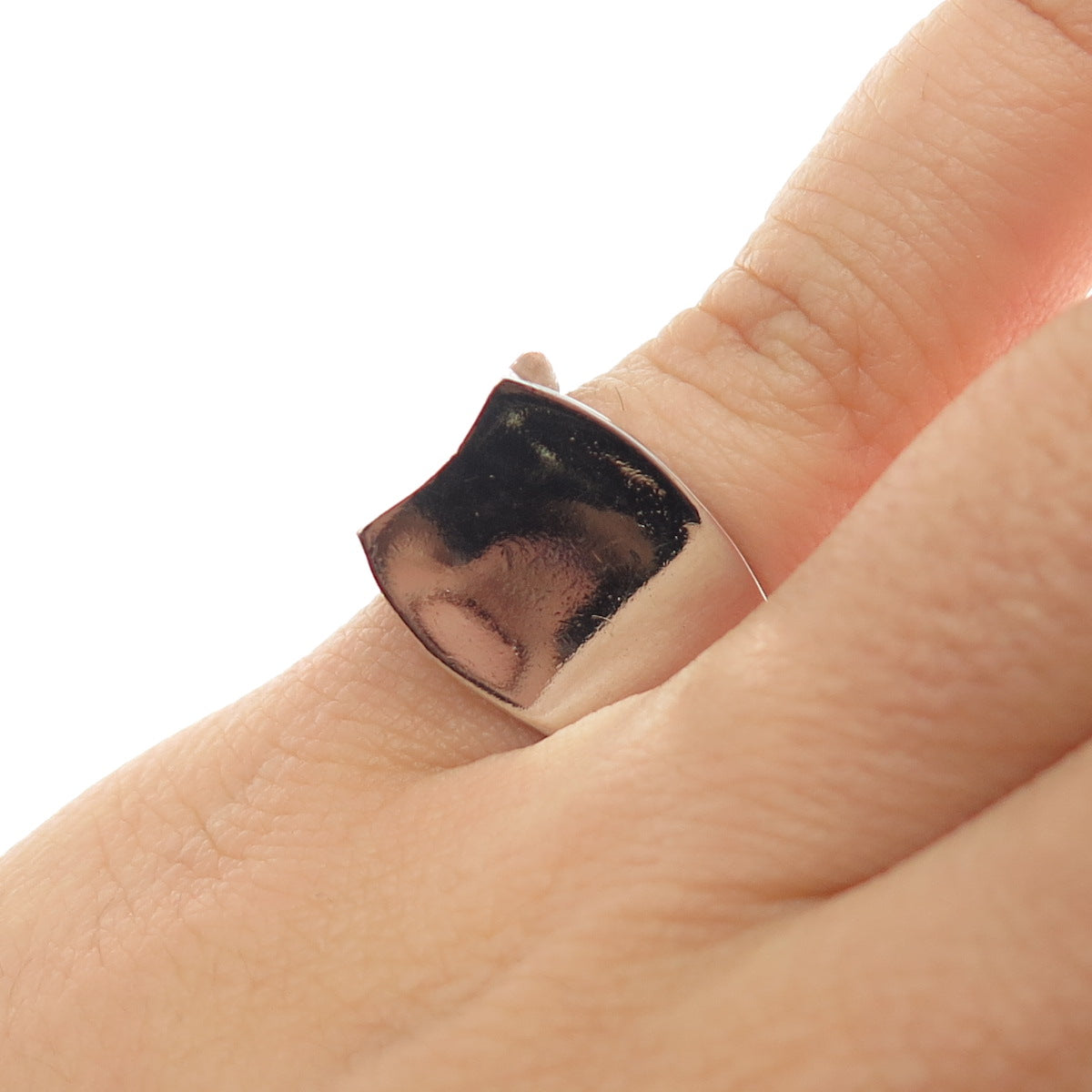 Joseph Esposito 925 Sterling Silver Vintage Modernist Ring Size 5