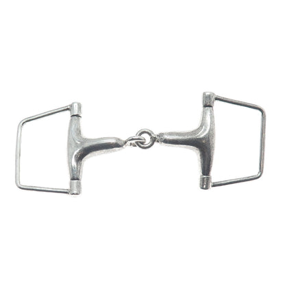 PAT AREIAS 925 Sterling Silver Vintage Snaffle Bit Belt Buckle
