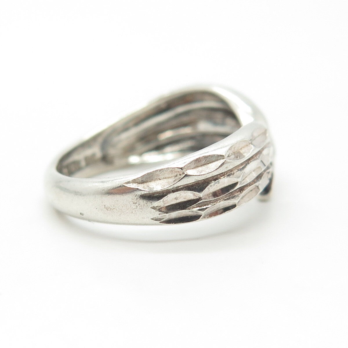 925 Sterling Silver Vintage Shube Bird Wings Ring Size 6.75
