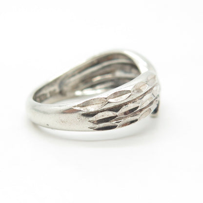 925 Sterling Silver Vintage Shube Bird Wings Ring Size 6.75