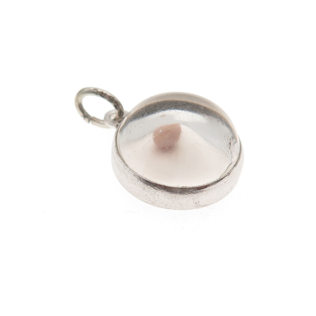 Beau Sterling Silver Antique Amulet of Faith Mustard Seed Matthew 17:20 Pendant