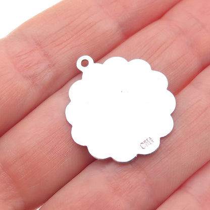 CREA 925 Sterling Silver Vintage Sagittarius Zodiac Sign Charm Pendant