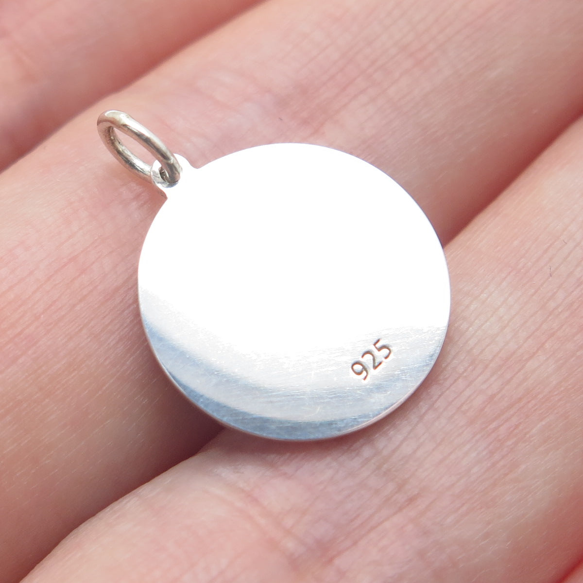 925 Sterling Silver Blue Enamel Sagittarius Zodiac Sign Minimalist Charm Pendant