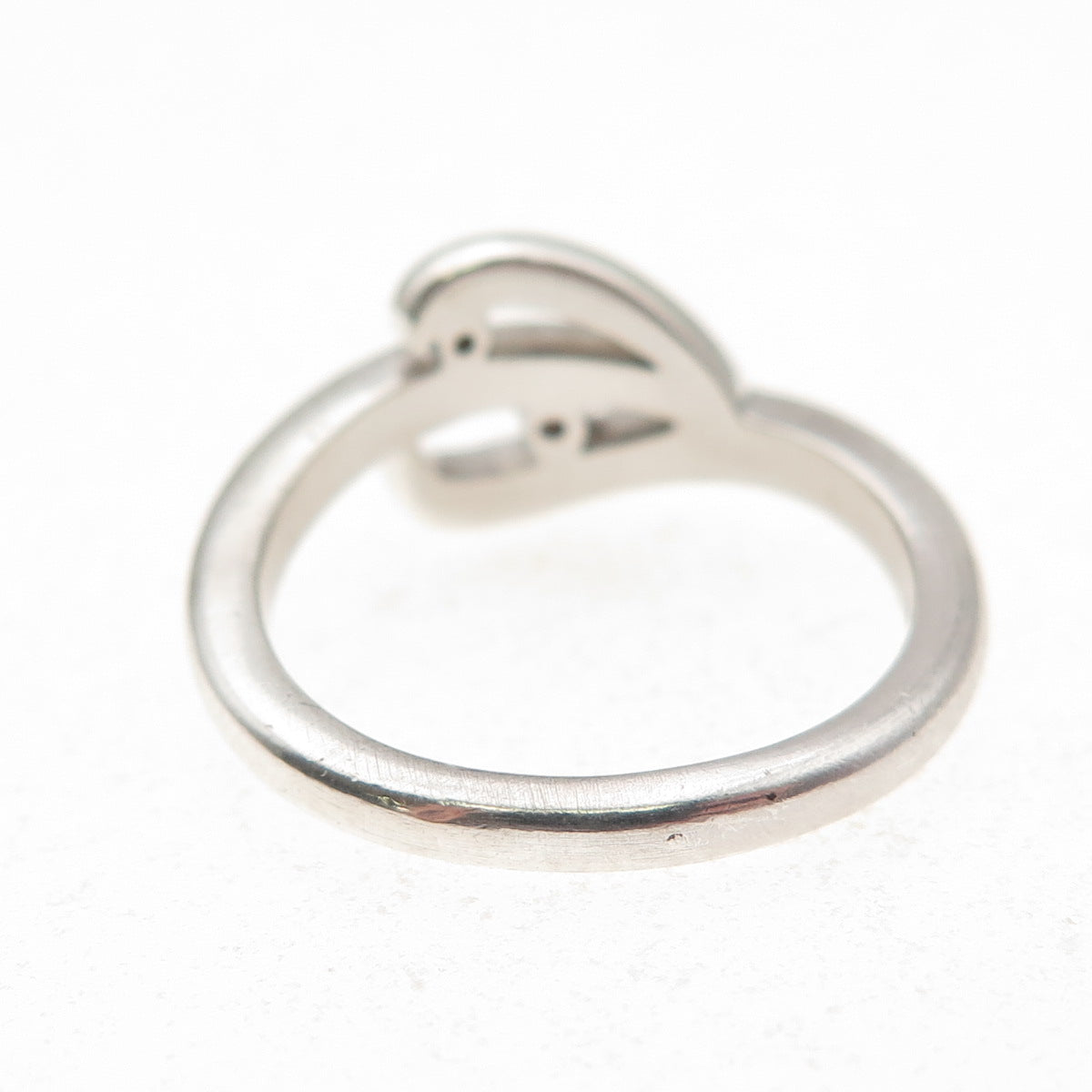 925 Sterling Silver Champagne & Cognac C Z Floral Ring Size 6.75