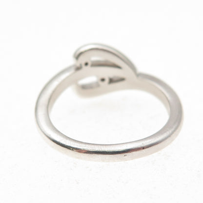 925 Sterling Silver Champagne & Cognac C Z Floral Ring Size 6.75