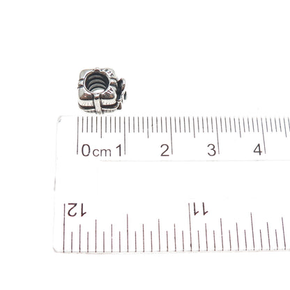 PANDORA 925 Sterling Silver Present Box Slide Bead Charm