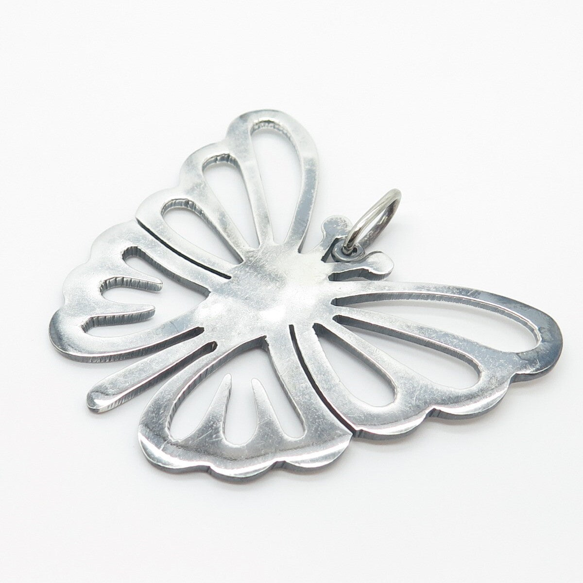 925 Sterling Silver Vintage Butterfly Pendant