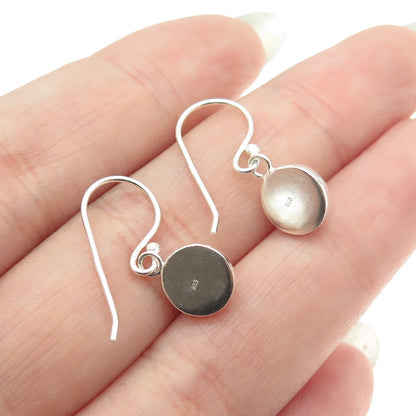 925 Sterling Silver Ball Dangling Hook Earrings