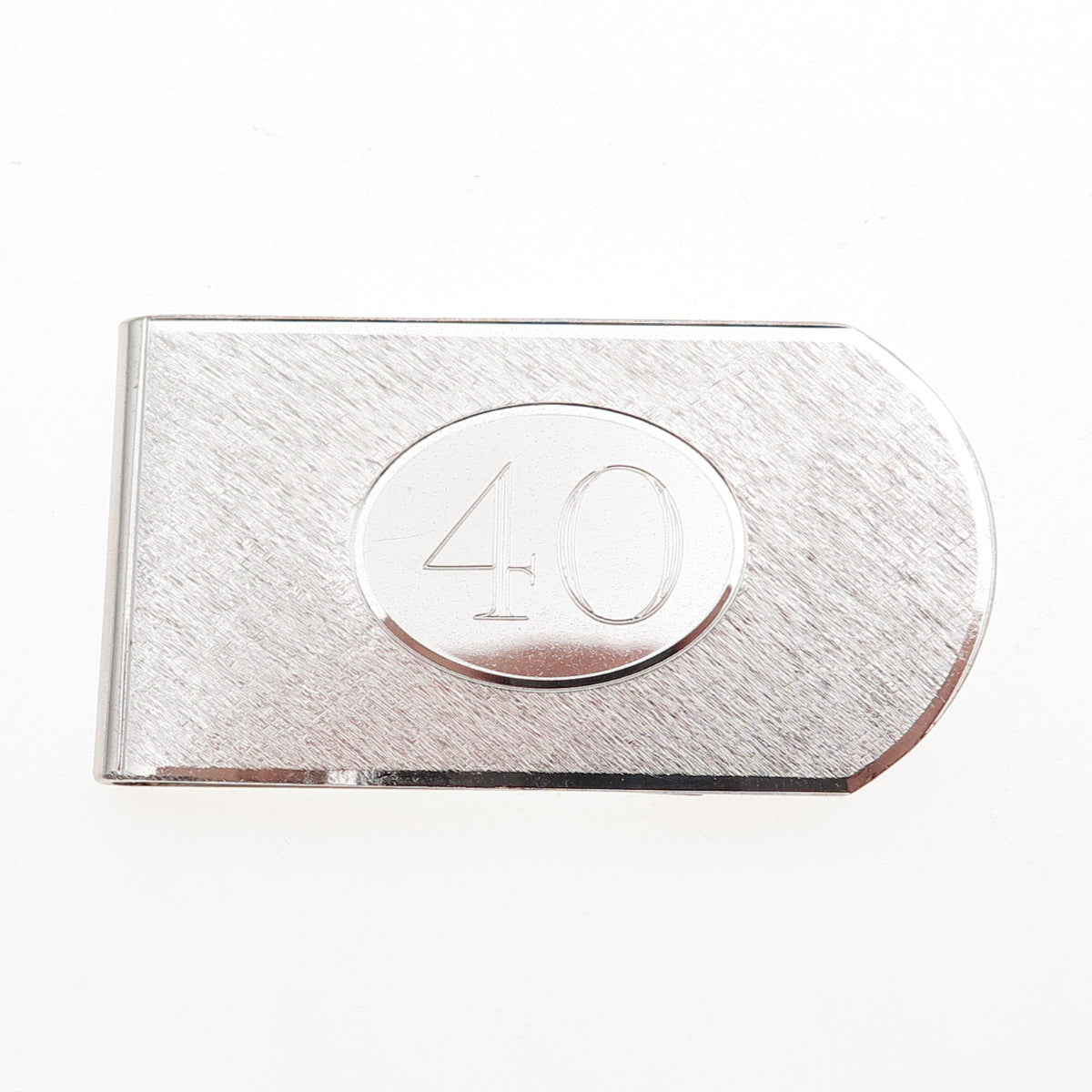 Dolan & Bullock 925 Sterling Silver Vintage Lucky Number 40 Money Clip