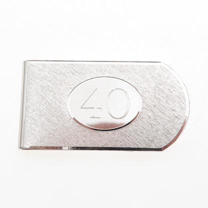 Dolan & Bullock 925 Sterling Silver Vintage Lucky Number 40 Money Clip