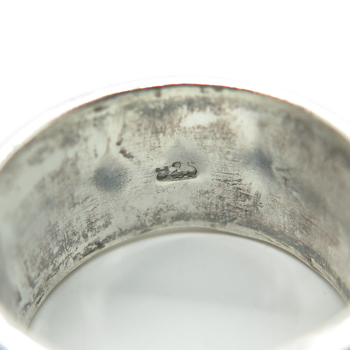 925 Sterling Silver Vintage Spiral Ann Around Band Ring Size 8.5