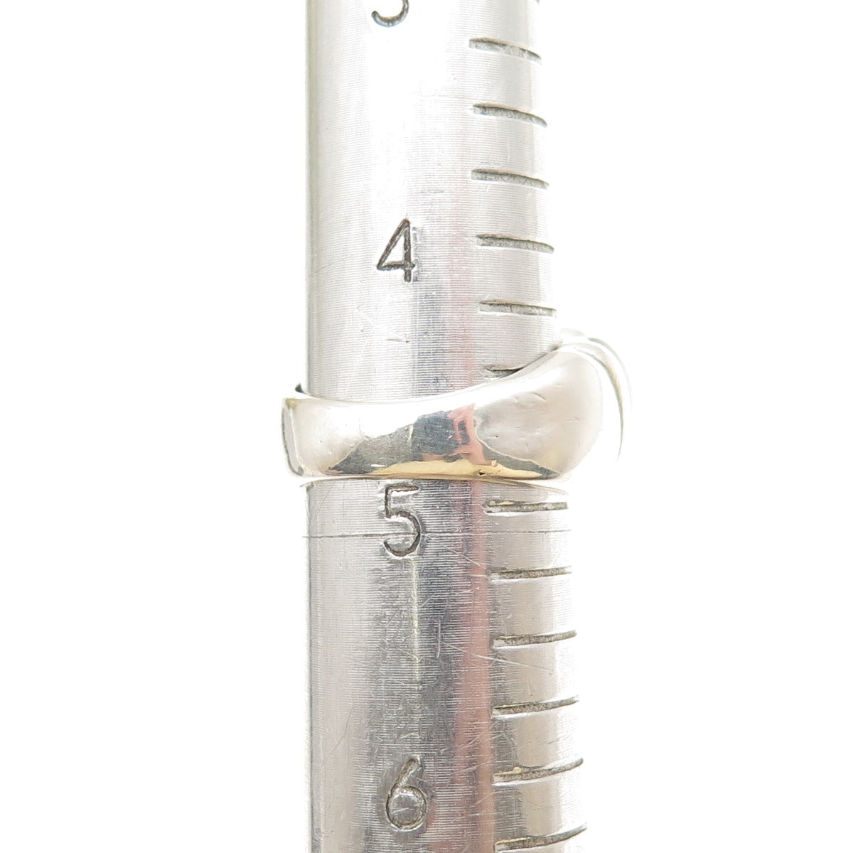 KABANA 925 Sterling Silver Vintage Real MOP Modernist Ring Size 5