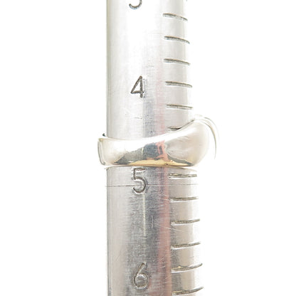 KABANA 925 Sterling Silver Vintage Real MOP Modernist Ring Size 5