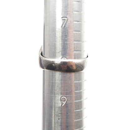 SHUBE 925 Sterling Silver Vintage Modernist Yin Yang Oxidized Ring Size 8.25