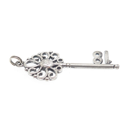 925 Sterling Silver Vintage Key to Heaven Charm Pendant
